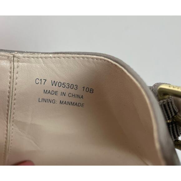 Cole Haan Gray Kathlyn Booties Peep Toe Block Heel Size 10B - Picture 5 of 6